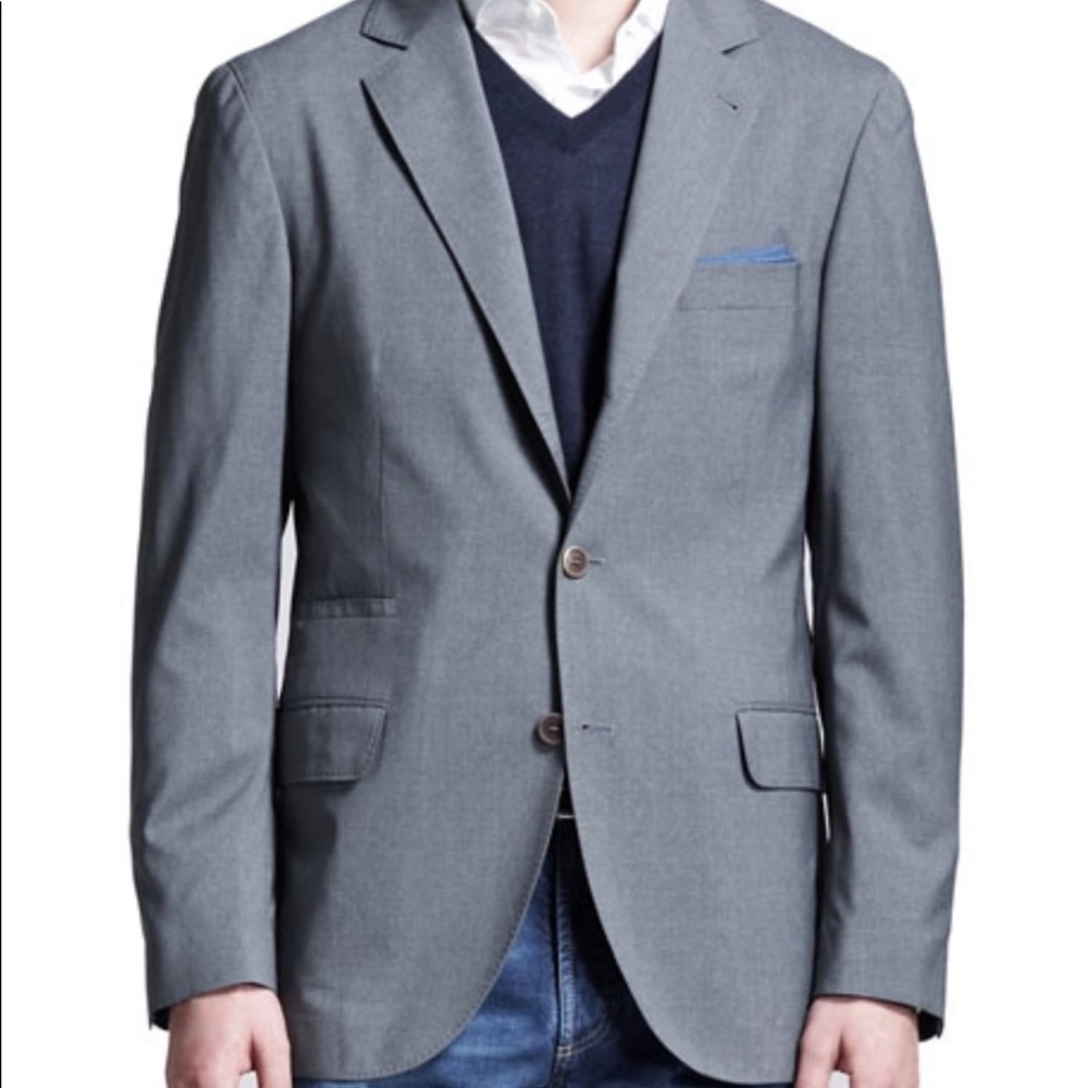 Brunello Cucinelli Travel Jacket in gray